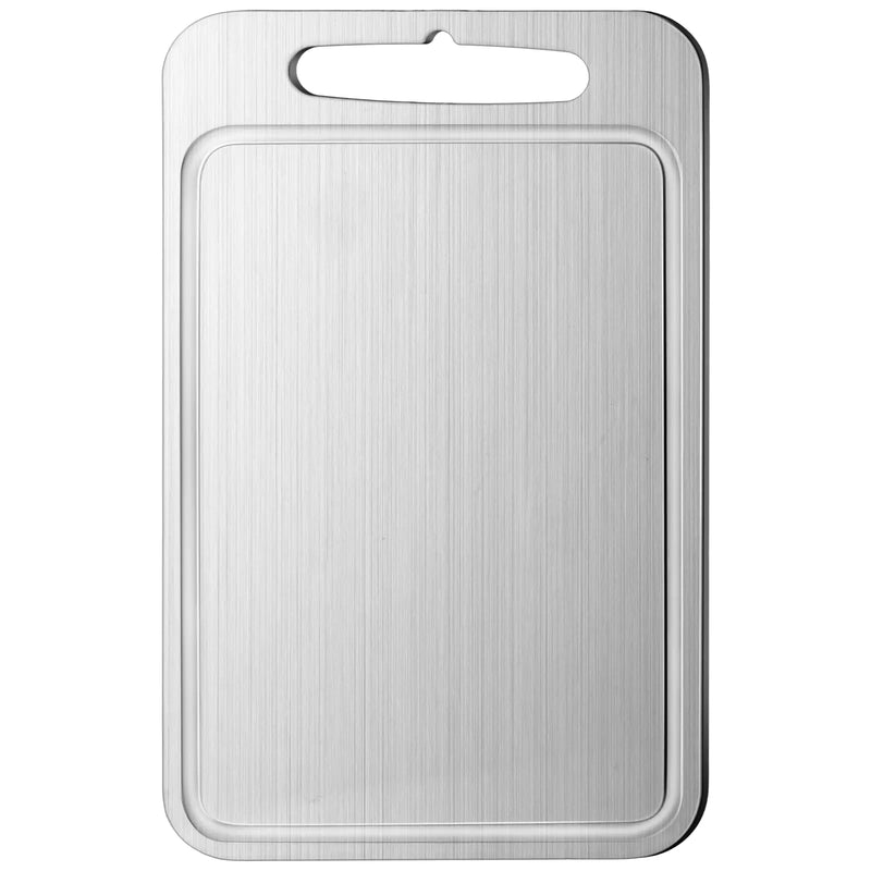 Yaocom 1 Pc6x 9.84-0.06 Stainless Steel Cutting Board for Kitchen 304 Steel Chopping Board Dishwasher Safe Metal Cutting Board Set for Kitchen Meat Fruit Vegetable