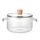  clear glass cooking pot, glass saucepan, or stovetop potpourri pot