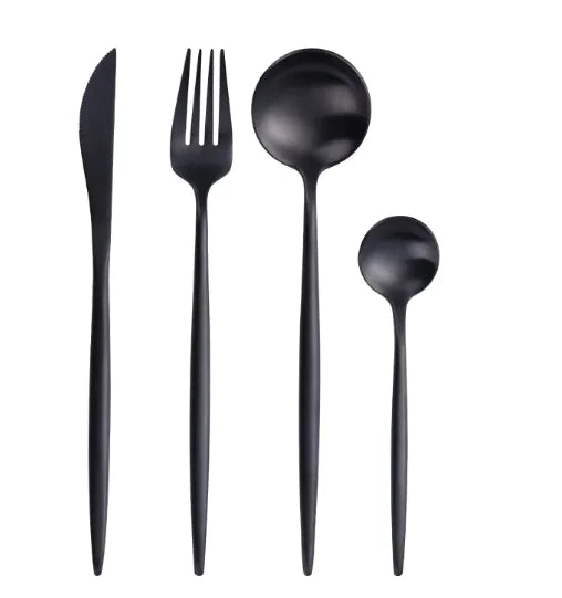 Solid Color Stainless Steel Portuguese Cutlery Set